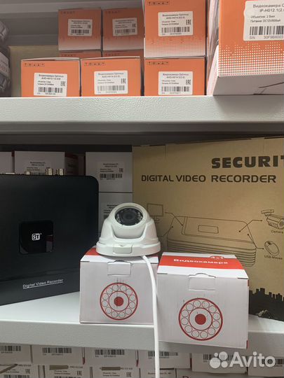 Комплект видеонаблюдения EcoLine 3 уличные купольн