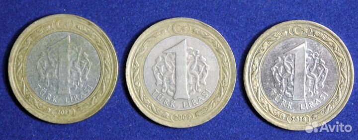 1 лира 2009г. Турция