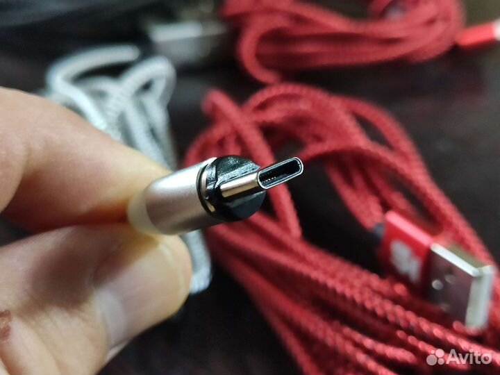 Магнитный зарядный кабель 2 метра USB-Type-C