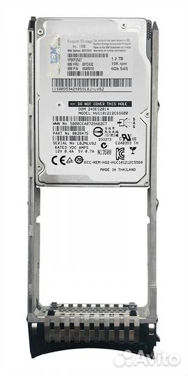 Жесткий диск IBM 1.2Tb 00Y2432 00AR010 SAS 2,5