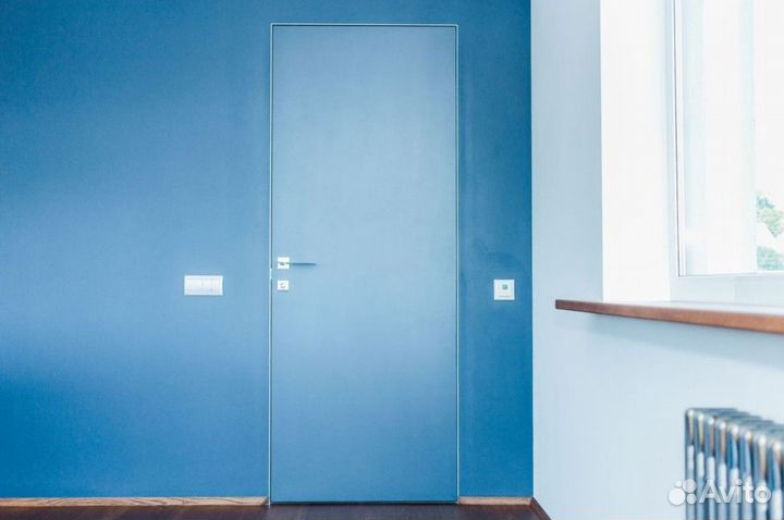 Скрытая дверь под отделку