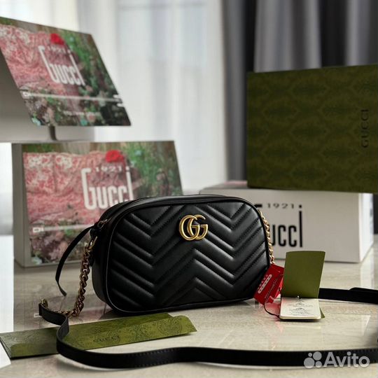 Сумка клатч натуральная кожа gucci