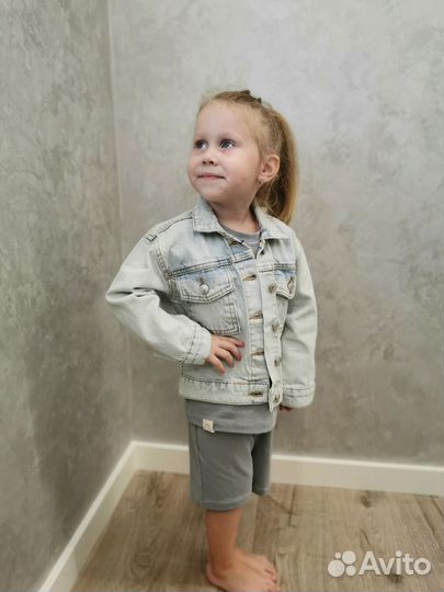 Джинсовая куртка zara для девочки