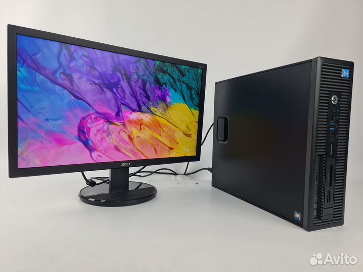 Офисный пк Intel Core i3 c Full HD монитором
