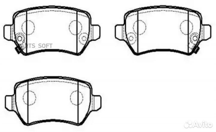 HSB HP9654 Колодки тормозные
