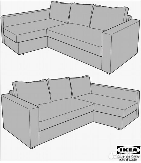 Угловой диван бу Икеа / IKEA Монстад