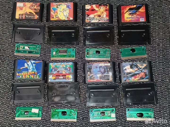 Картриджи для sega из 90х