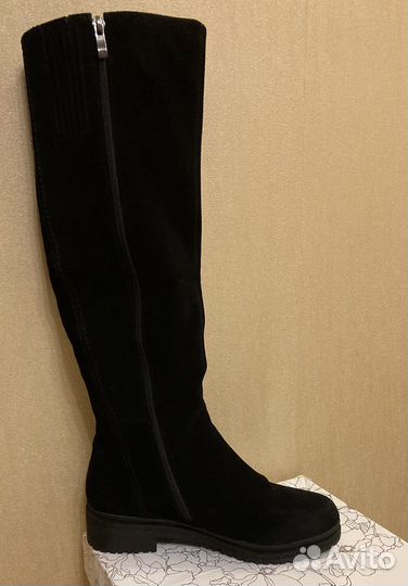 Сапоги зимние натур. замша и мех (Словения) р.38