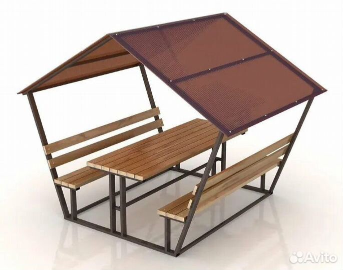 Мангальная зона беседка