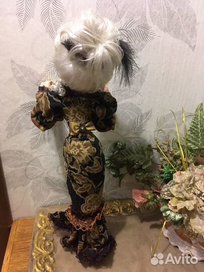 Авторская будуарная кукла коллекционная ручной раб