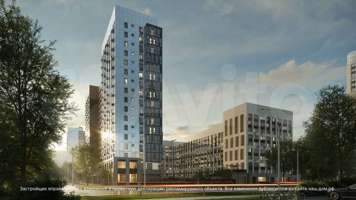 2-к. квартира, 63 м², 6/17 эт.