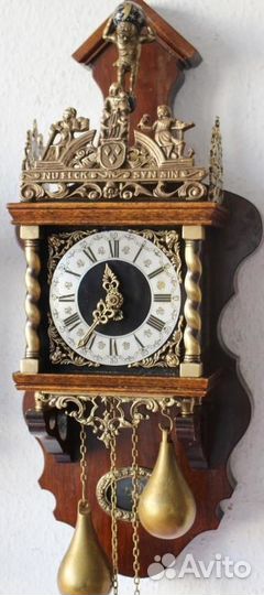 Старинные, настенные часы с боем, Голландия 50-60г