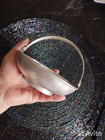 Мельхиоровая конфетница