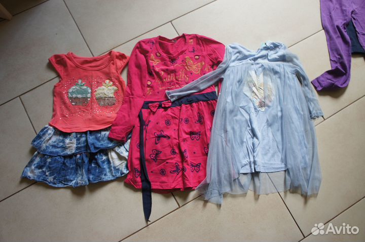 Одежда пакетом для девочек 110-116- 3.5 до 6 лет