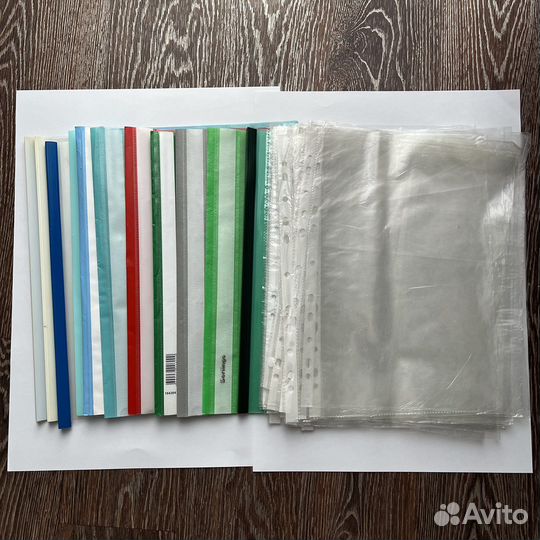 Скоросшиватели пластиковые, мультифора, файлы