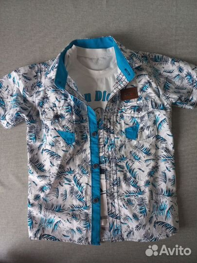 Рубашка для мальчика 104-110