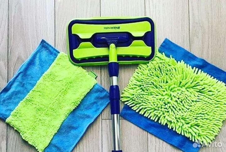 Швабра гринвей с двумя насадками