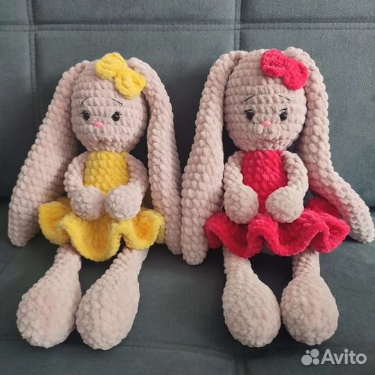 Мягкая игрушка заяц ручная работа