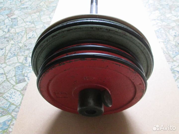 Штанга разборная 40 кг, с обрезинен. дисками, СССР