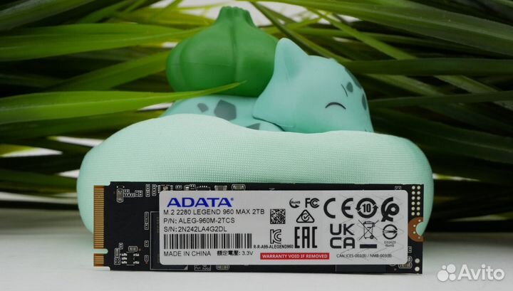 2000 гб SSD M.2 накопитель A-Data legend 960 MAX