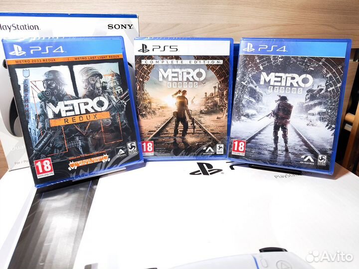 Новый диск Metro Exodus Metro Redux PS5 PS4 Рус