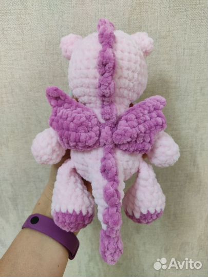 Дракоша вязаная игрушка ручной работы