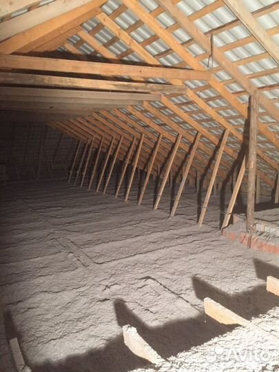 Утеплитель эковата безшовный для кровли, стен