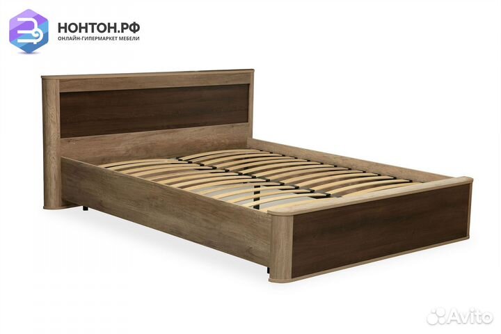 Кровать Фантазия дуб каньон / дуб кальяри