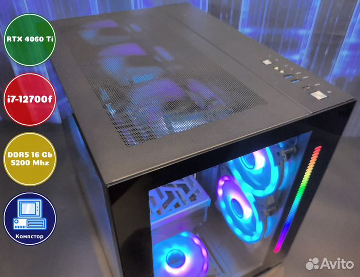 Игровая система i7-RTX4060Ti-16DDR5-QDE3128970-B760