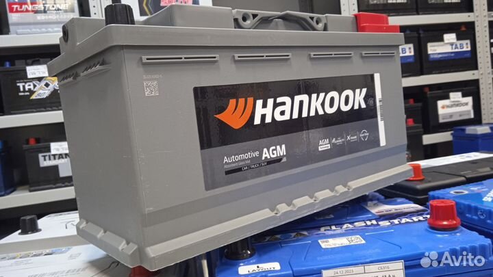 Аккумулятор hankook AGM 95ач