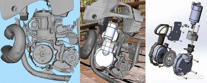 3D сканирование, 3D моделирование объектов деталей
