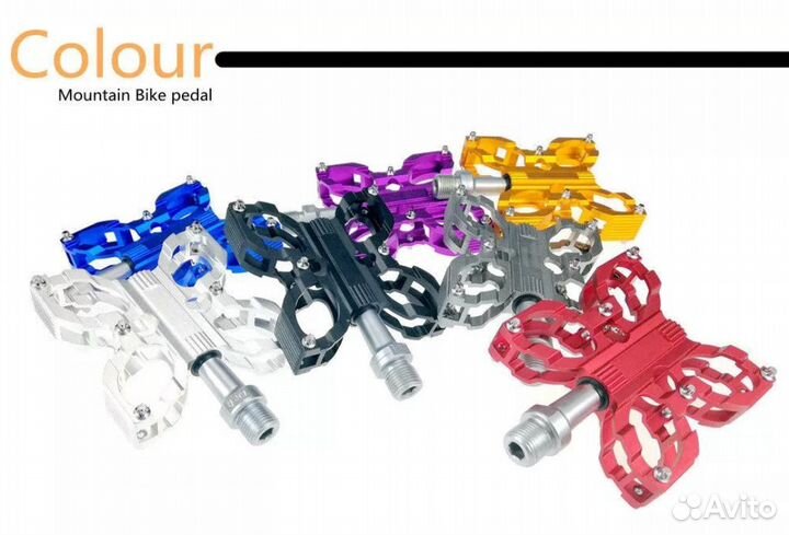 Педали на промах RockBros и контактные Shimano