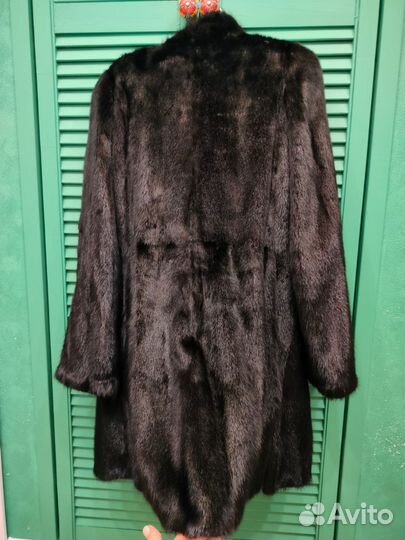 Шуба норковая 42 разм, 90 см