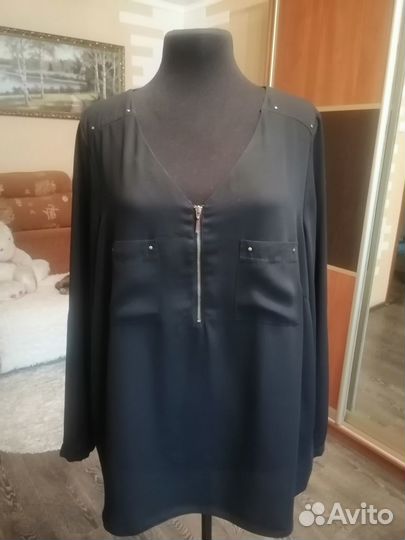 Блузка большего размера