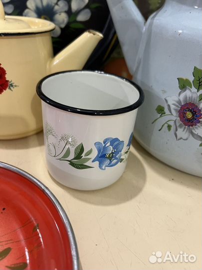 Набор эмалированной посуды СССР