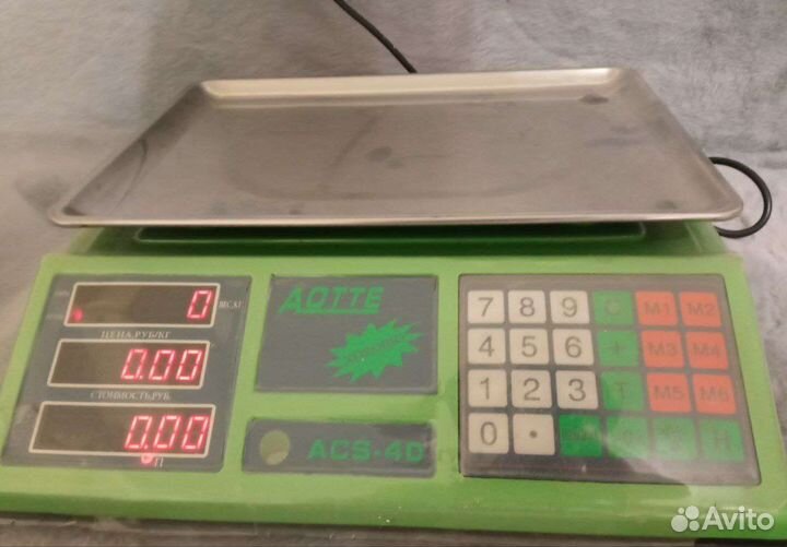 Весы электронные, денежный ящик