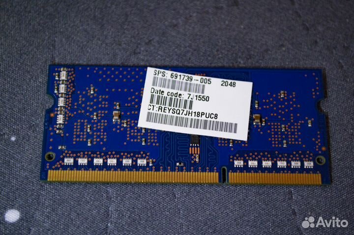 Оперативная память ddr3 (для ноутбука)