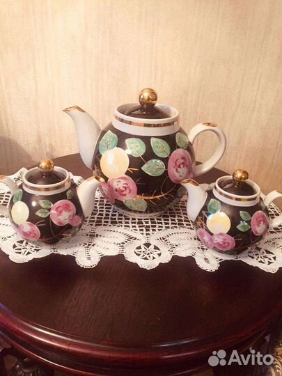 Чайник крытьё, роспись, Южноуральск, винтаж