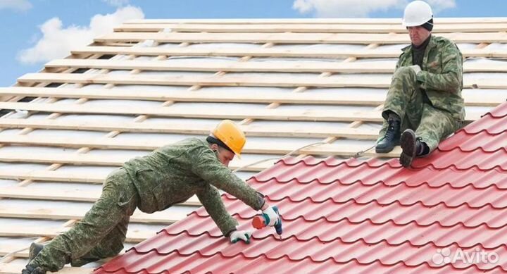 Крыша, кровельные работы / Монтаж навеса, козырька