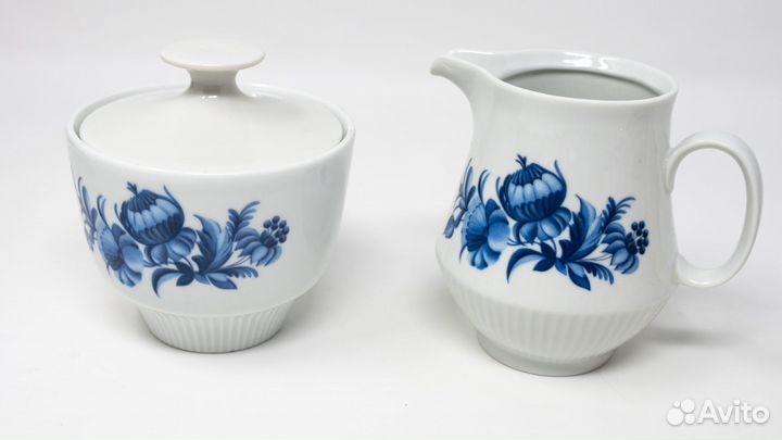 Сахарница и молочник Колдитц, ГДР, 