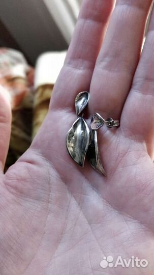 Серьги серебро