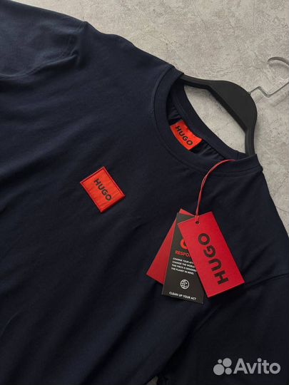 Футболка Hugo Boss синяя