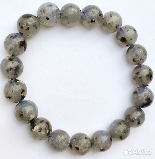 Халцедон браслет на резинке