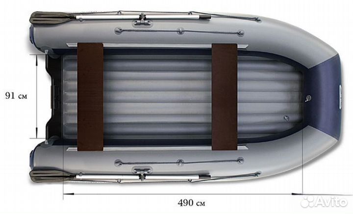 Лодка «флагман – DK 550J» серый