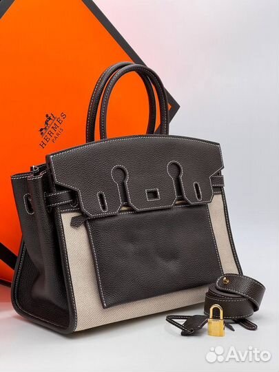 Сумка женская Hermes Birkin 30 Togo /канва
