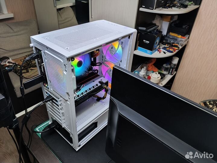 Для игр и учёбы Ryzen5 2600+ RX570 8Gb+2X8Gb