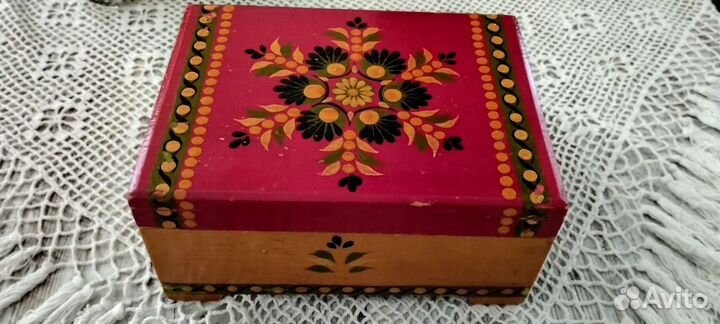 Шкатулка деревянная СССР