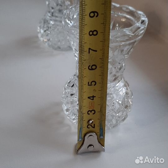 Миниатюрные хрустальные вазочки СССР