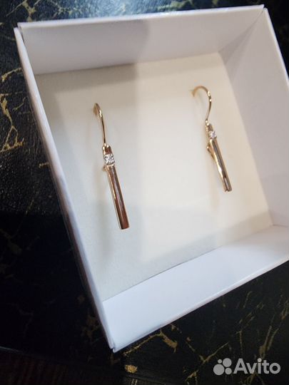 Серьги золото