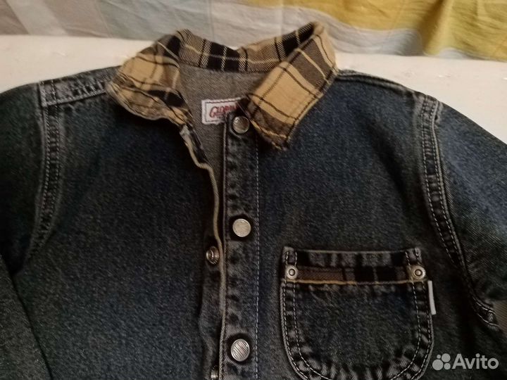 Джинсовая рубашка для мальчика